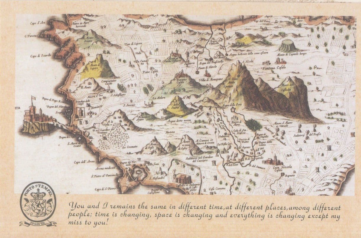 Rome Italy Roman History Geography Map History Time Proverb Postcard