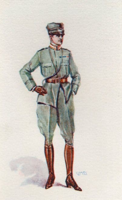 Rome Military Italian Soldier Cross Dressed Uniform Comic Old Postcard