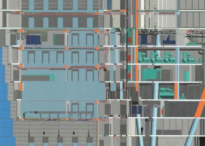 Ron Arad Toha Sections Tel Aviv Artist RA Painting Postcard