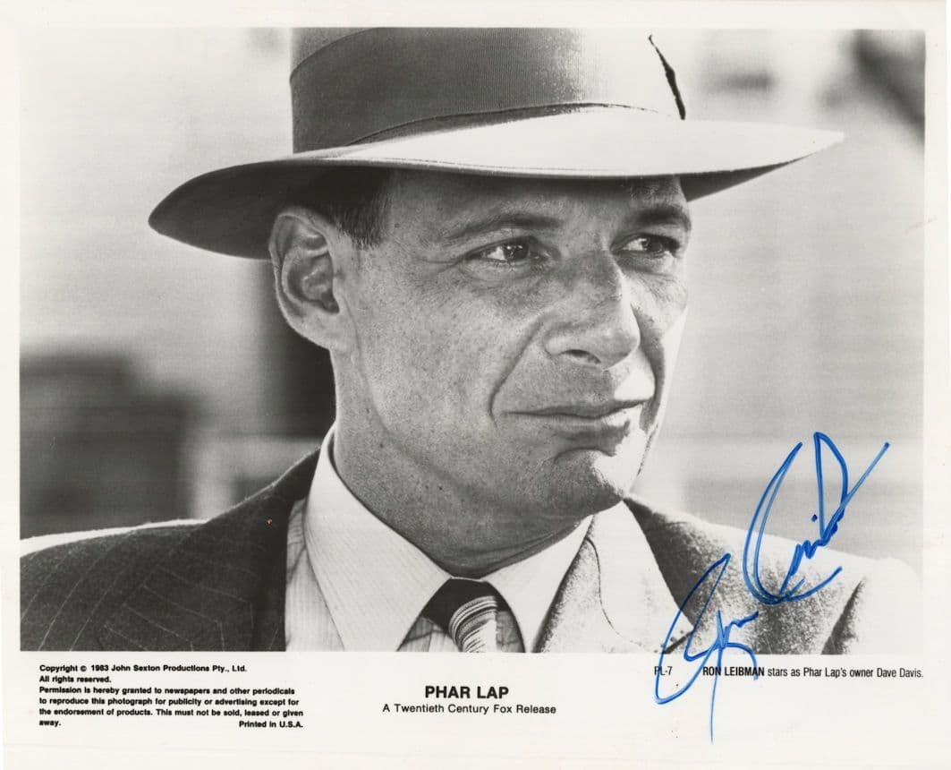Ron Leibman Phar Lap 10x8 Horse Racing Film Hand Signed Photo