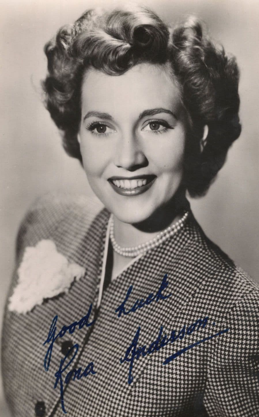 Rona Anderson Scrooge Dr Finlays Casebook Printed & Hand DOUBLE Signed Photo