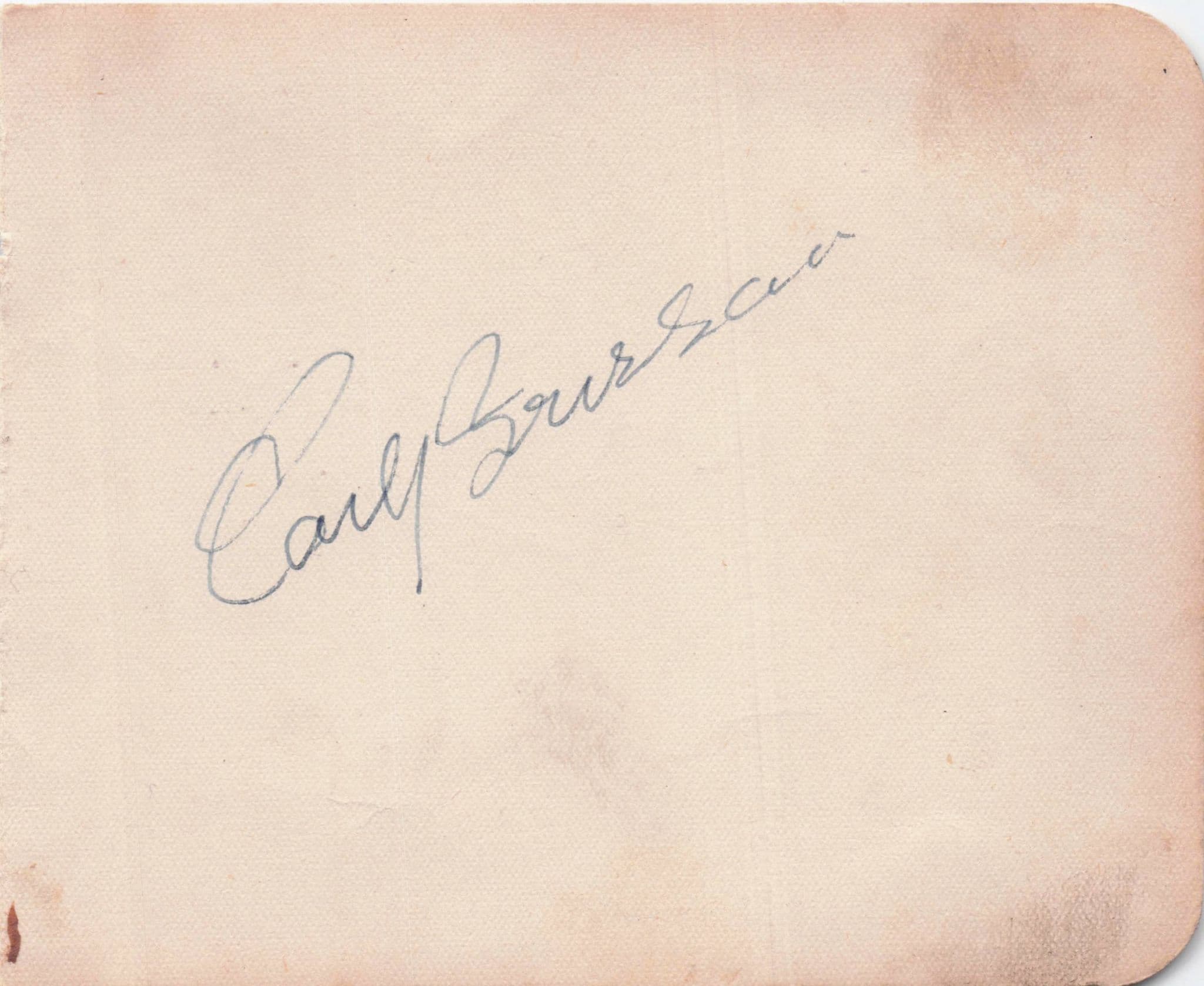 Ronald Frankau Hitchcock Film Actor Double Hand Signed Autograph Page