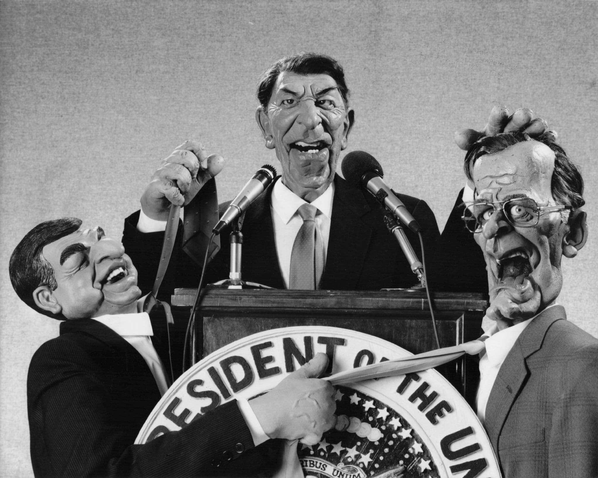 Ronald Reagan USA President Spitting Image TV Show Large Press Photo