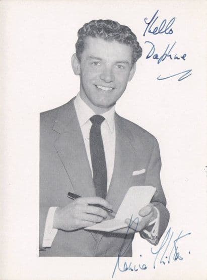 Ronnie Hilton Singer Official Old Fan Club Hand Signed Photo
