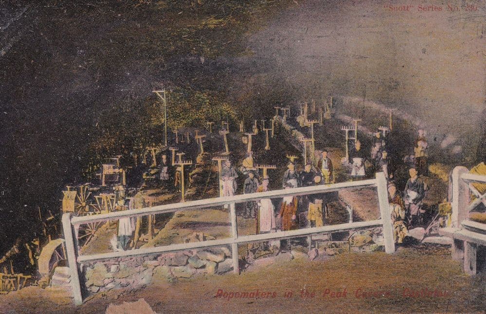Ropemakers Rope Making Birmingham Old Postcard