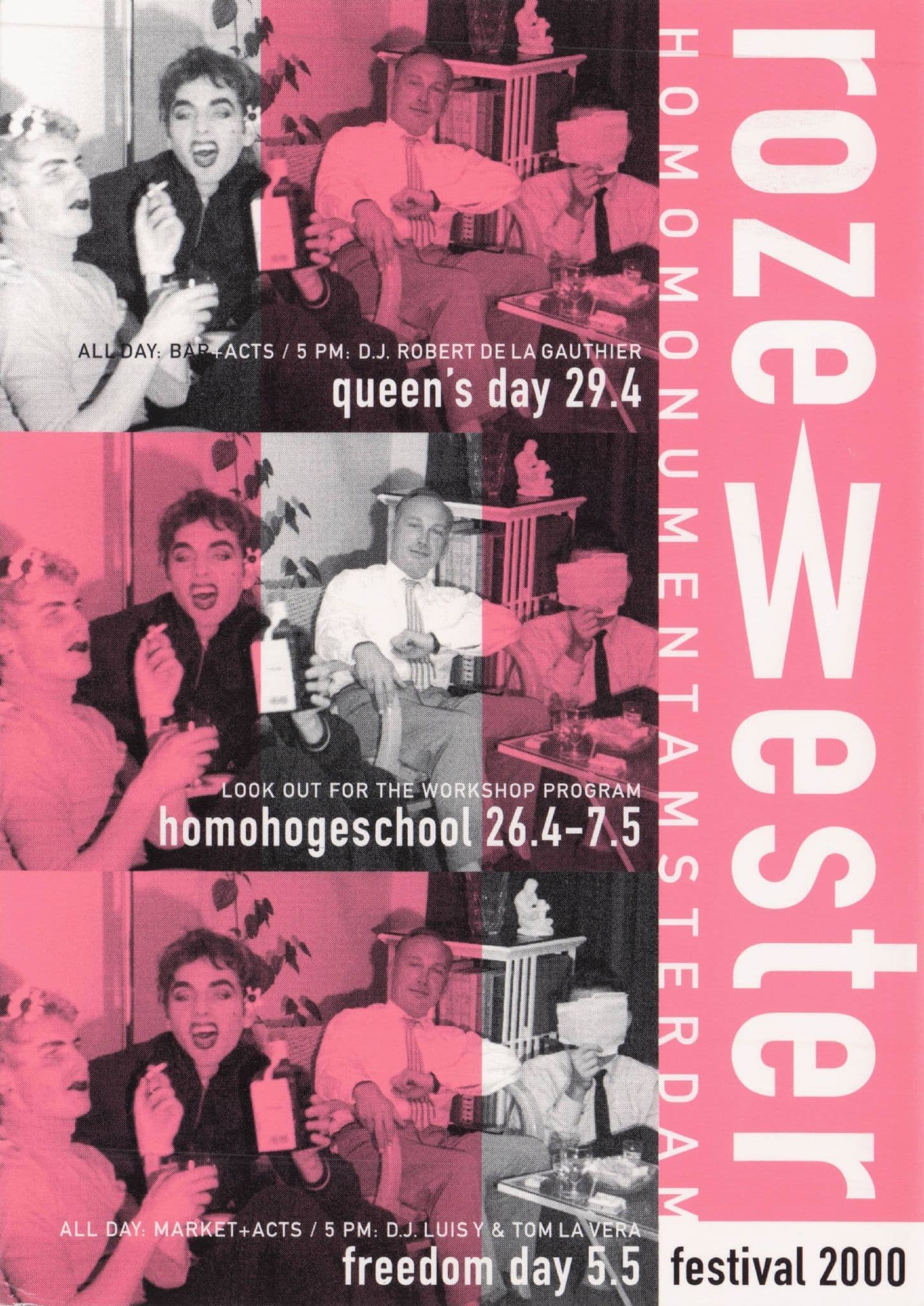 Rose Wester Holland Freedom Day 2000 Festival Advertising Postcard