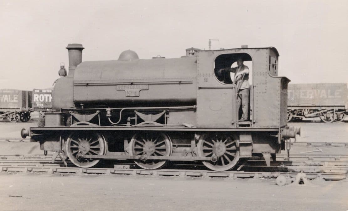 Rother Valley No 4 Train & Driver Old Real Photo Postcard