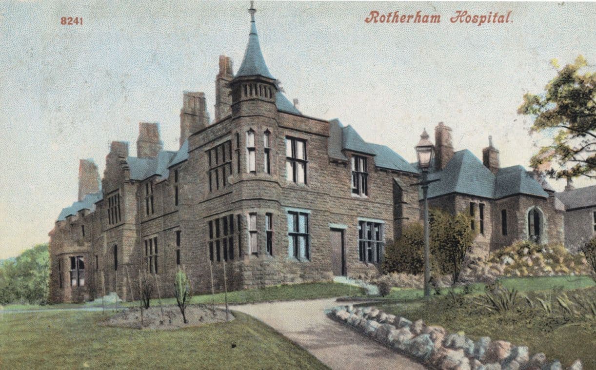 Rotherham Yorkshire Hospital Old 1904 Postcard