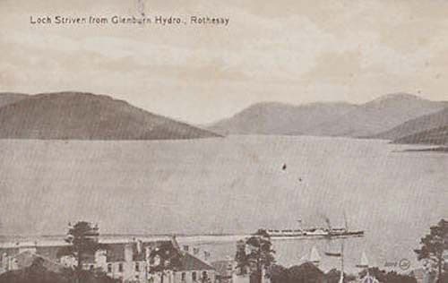 Rothesay Loch Striven From Glenburn Hydro Scotland Antique Postcard