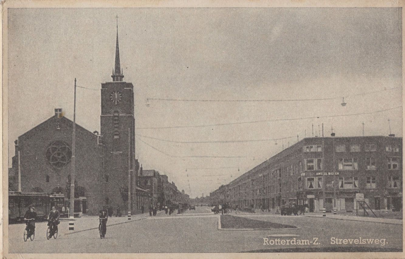 Rotterdam Strevelzweg Bicycles Antique Dutch Postcard