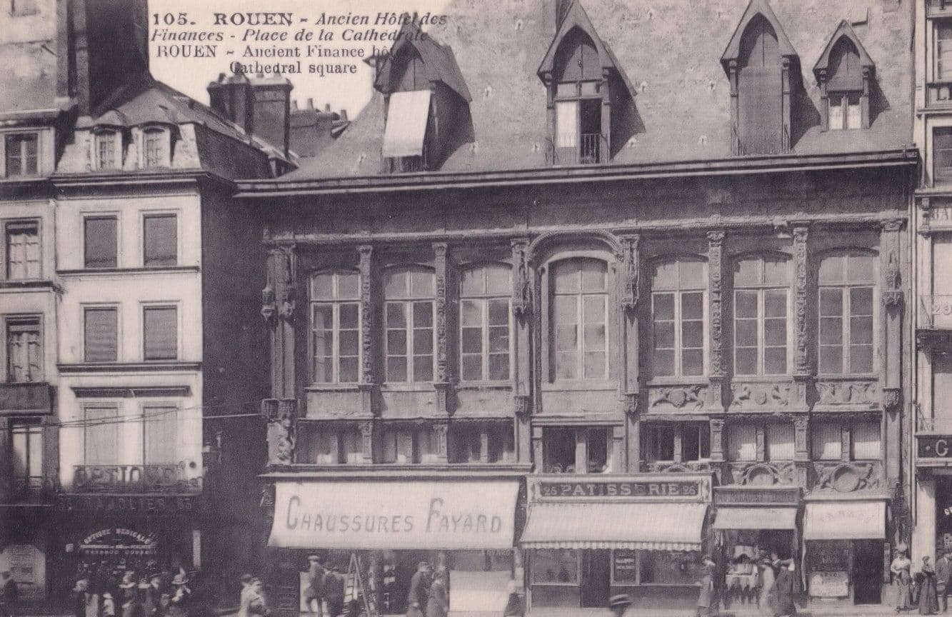 Rouen Ancien Hotel Des Finances Bakery Old French Postcard