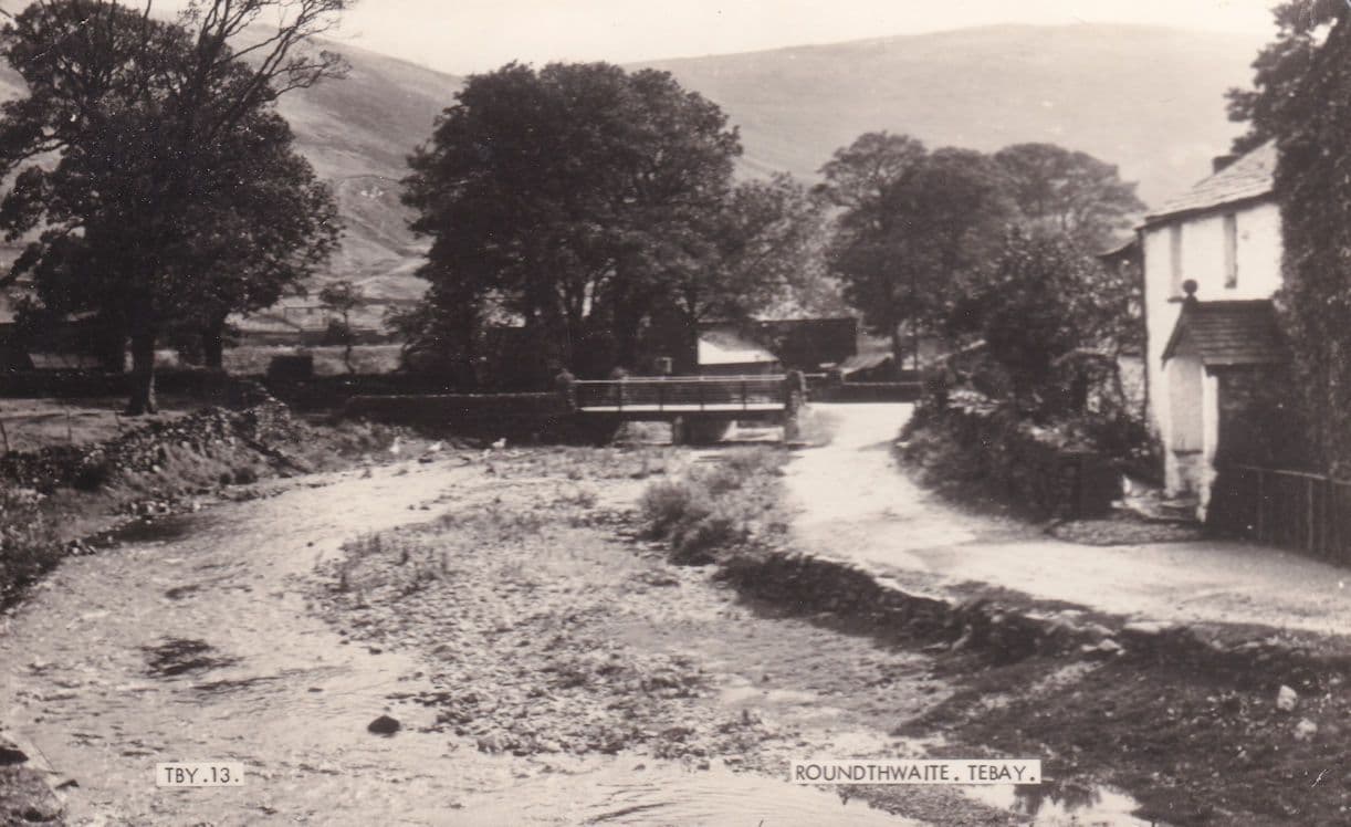 Roundthwaite Tebay Muddy Friths Cumbria RPC Old Postcard