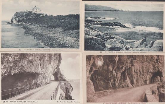 Route de Bougie a Djidjelli A Bougie 4x Old Algeria Algerian Postcard s
