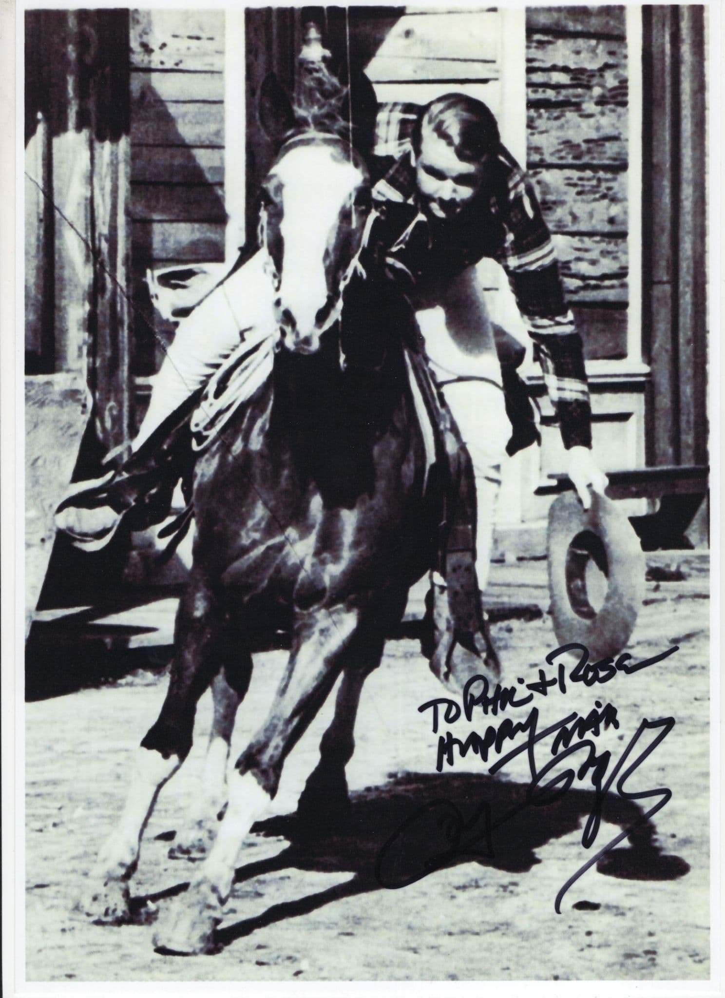 Roy Rogers Jr Horse Riding Cowboy Country & Western 12x8 Hand Signed Photo