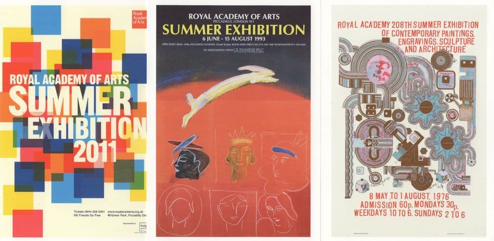 Royal Academy Of Arts Exhibitions Poster 3x Advertising Postcard s