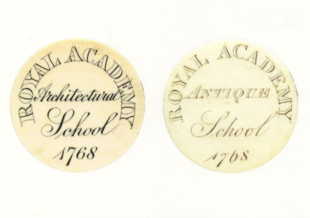 Royal Academy Of Arts London 1768 Antique Architecture School Postcard