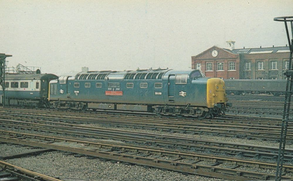 Royal Highland Fusilier Train at Doncaster Railway Postcard