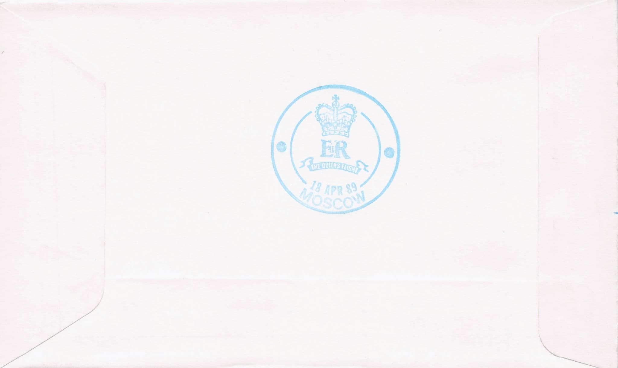 Royal Visit To Moscow Russia Prince Edward 1989 Plane Flight Flown FDC