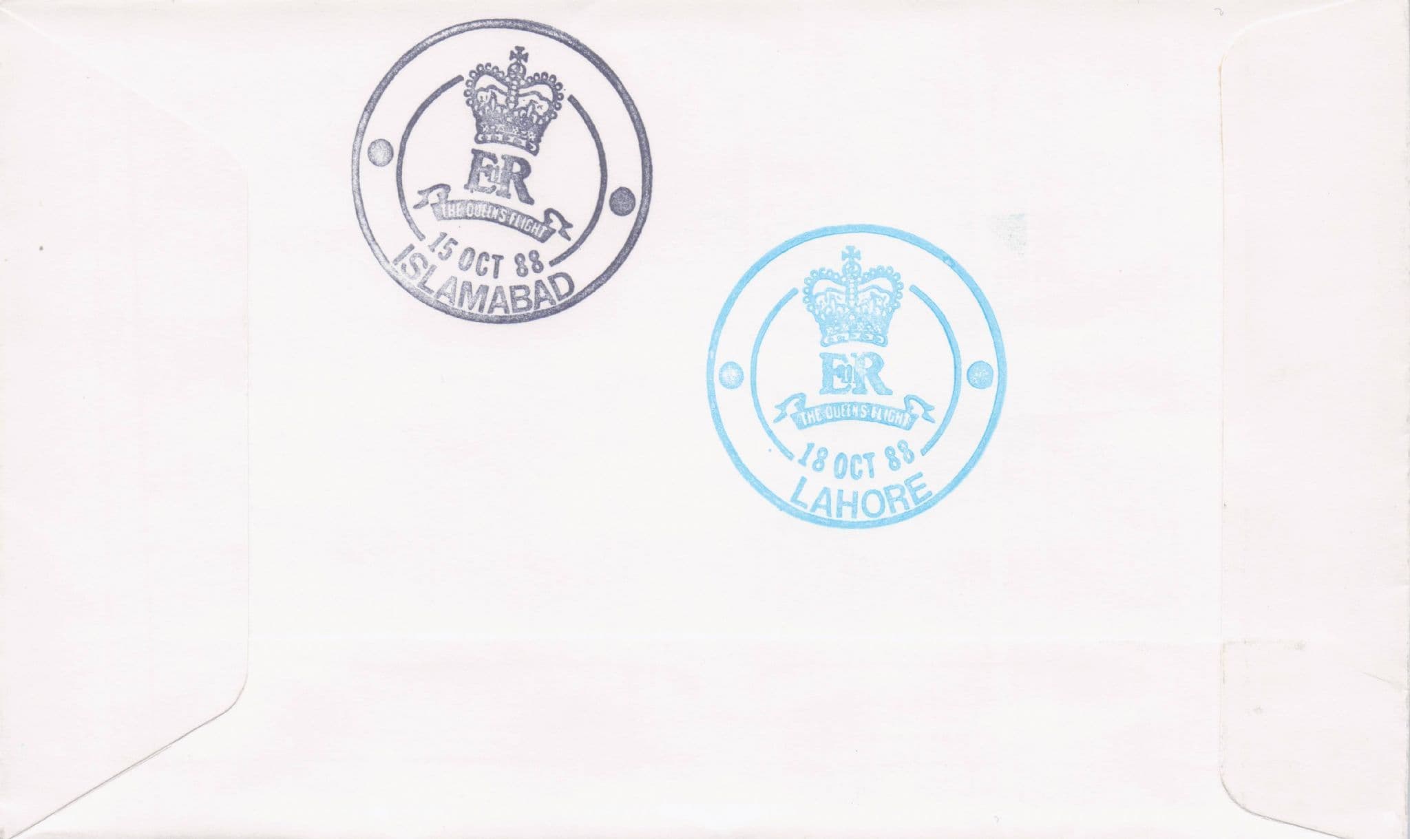 Royal Visit To Pakistan 1988 Duke Of Gloucester Rare Plane Flight Flown FDC