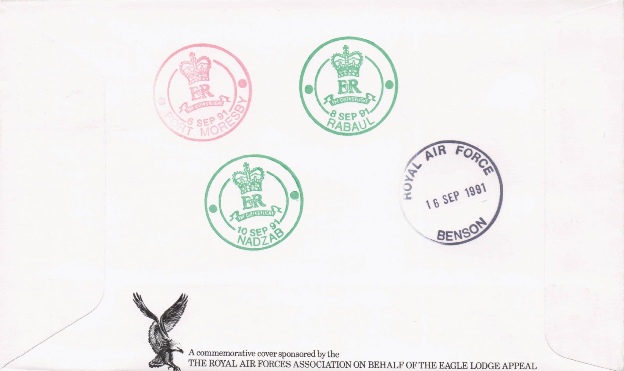 Royal Visit To Papua New Guinea Duke Of York Rare 1991 Plane Flight Flown FDC