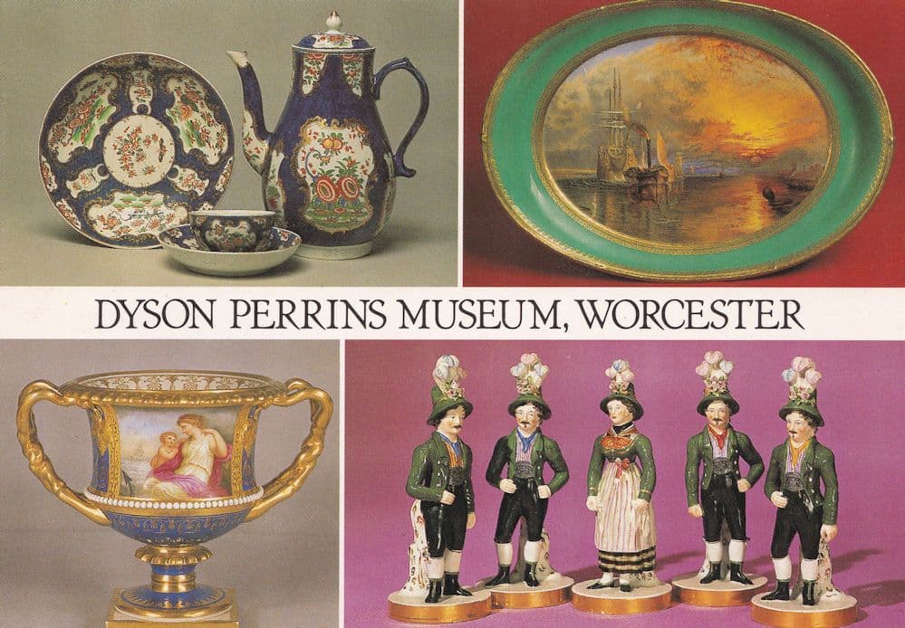 Royal Worcester Museum Guided Tours 1970s Advertising Postcard
