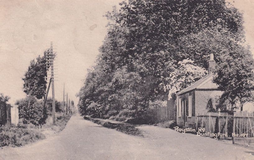 Royston Road Buntingford Herts Old Postcard