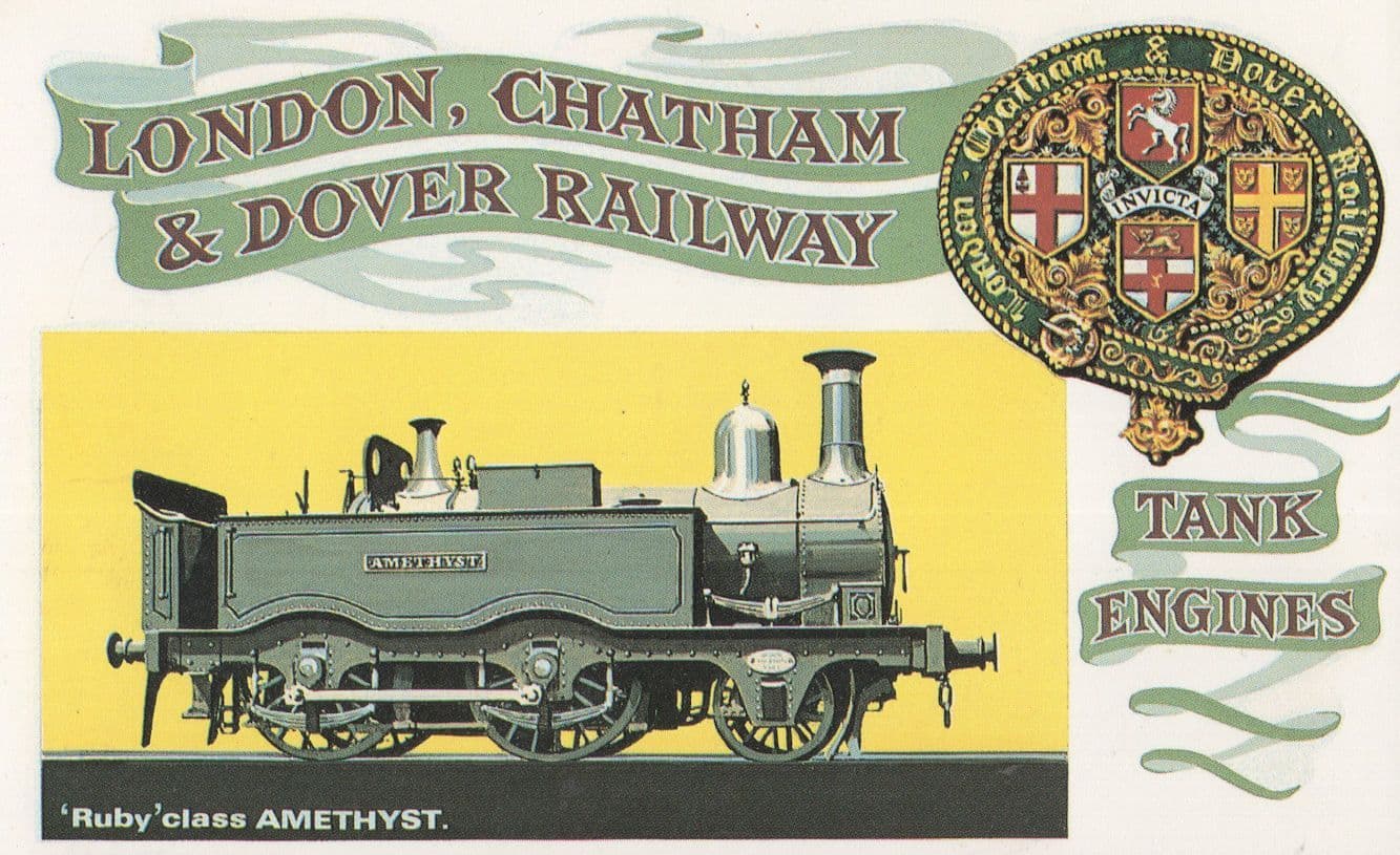 Ruby Class Amethyst London Chatham & Dover Railway Postcard