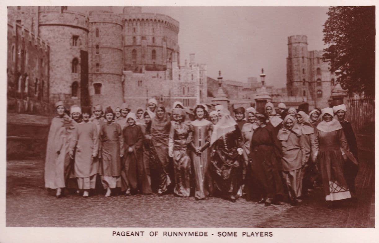 Runnymede Pageant Middle Eastern Fancy Dress RPC Old Postcard