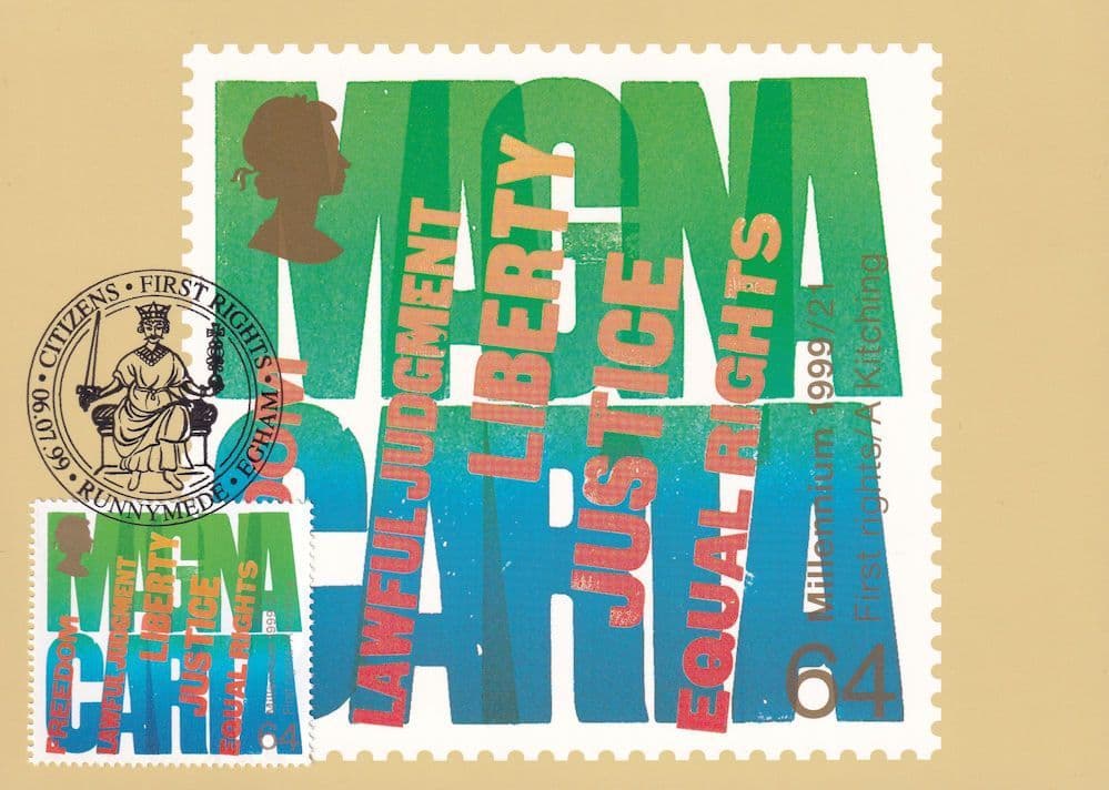 Runnymede Surrey First Day Cover Magna Carter Postcard