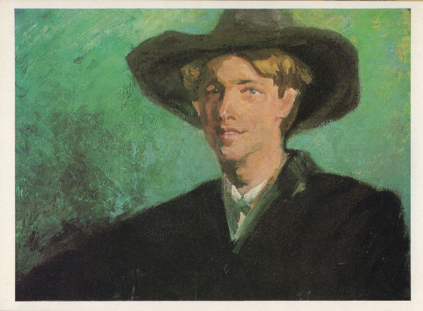 Rupert Brooke National Portrait Gallery Rare Photo Postcard