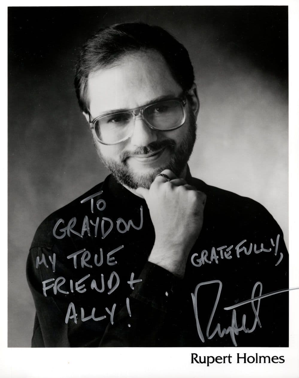 Rupert Holmes Hit Single Musical Composer 10x8 Hand Signed Photo
