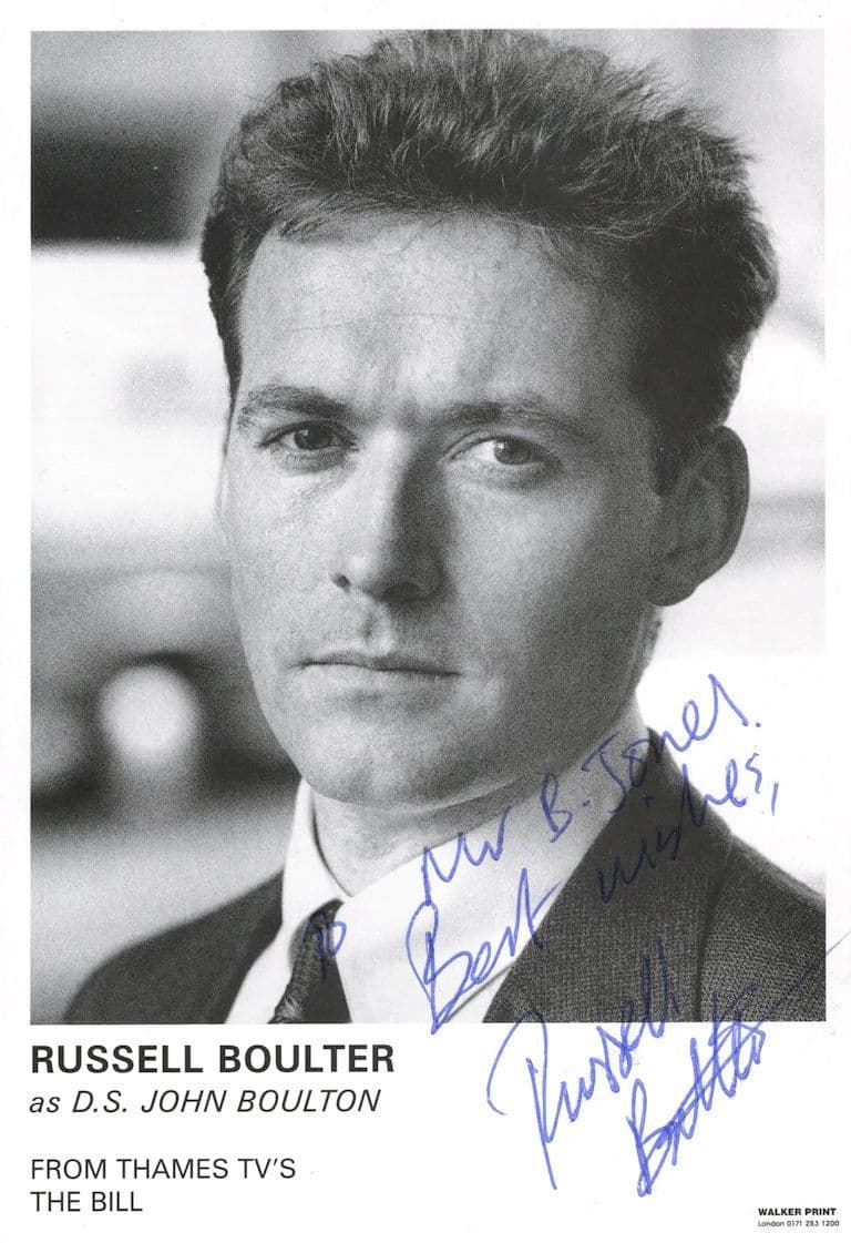Russell Boulter The Bill ITV Hand Signed Cast Card Photo