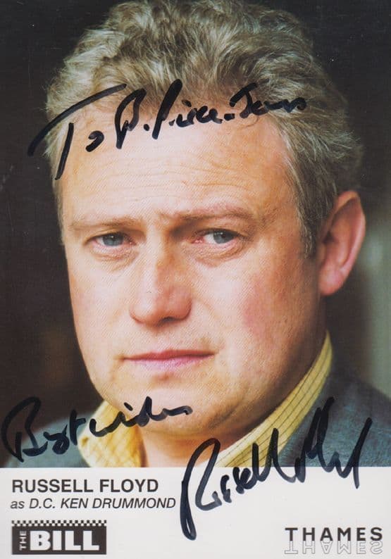 Russell Floyd DC Ken Drummond The Bill Hand Signed Cast Card Photo