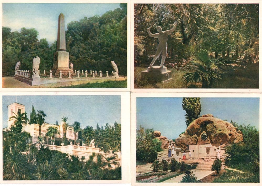 Russian Tennis Statue Falcon Bird Monuments Excavation 4x Postcard s