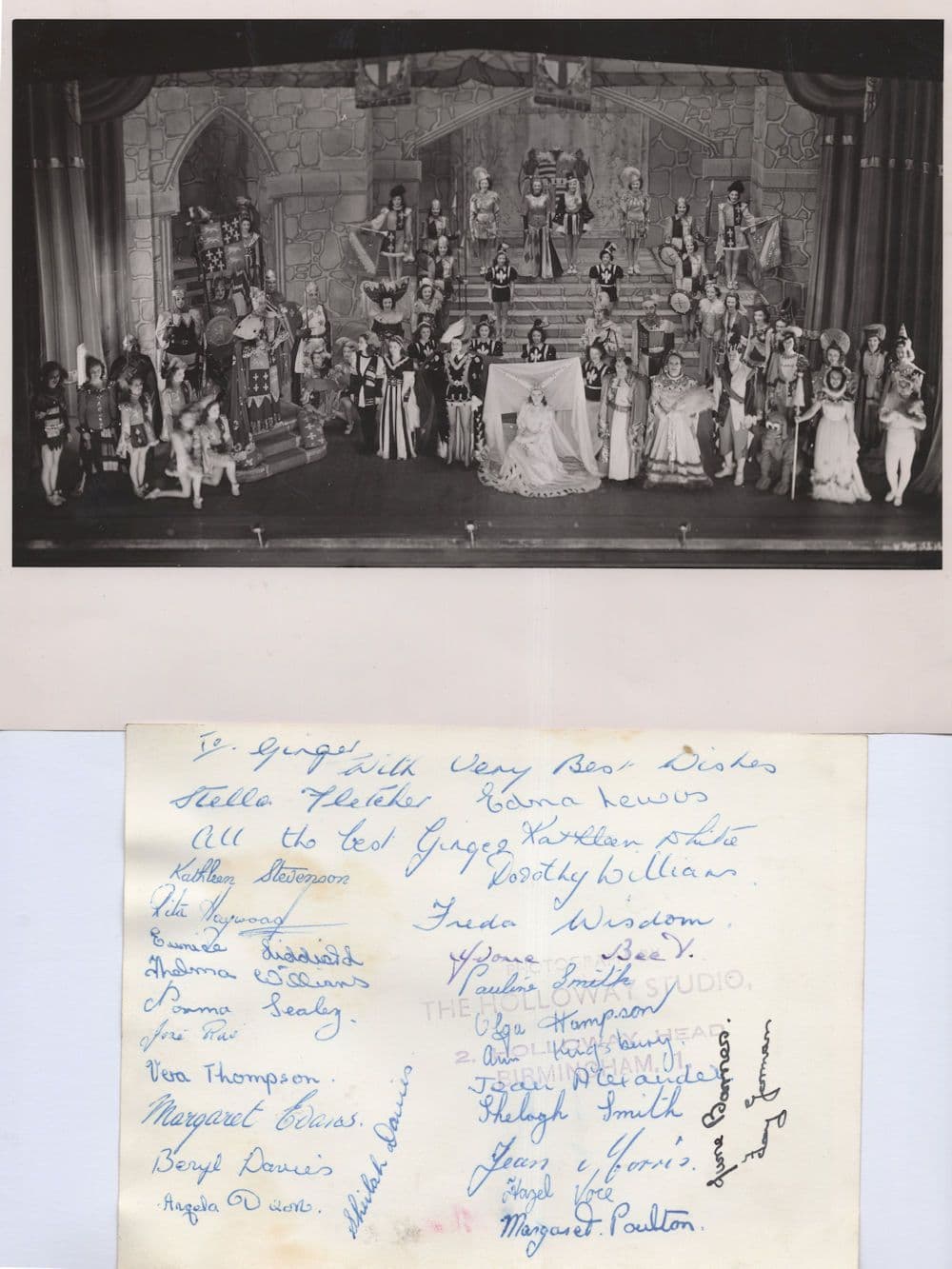 Ruth Draper Birmingham Theatre Press 25 x Hand Signed Photo
