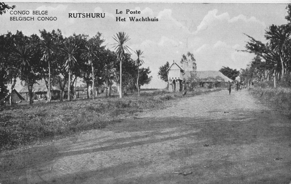 Rutshuru Het Wachthuis Belgium African Congo Rare Old Postcard