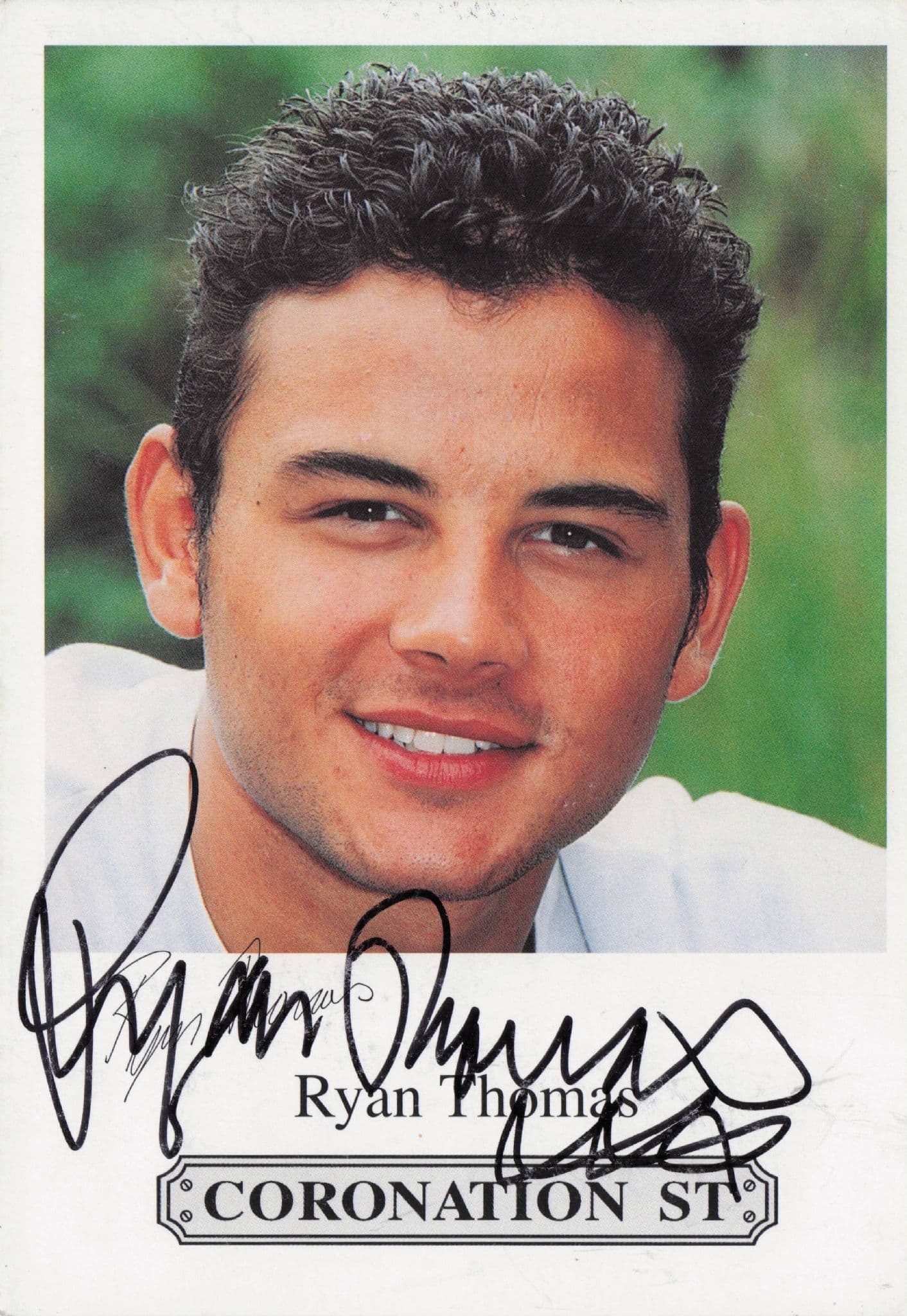 Ryan Thomas RARE ALT Coronation Street Hand Signed Cast Card Photo