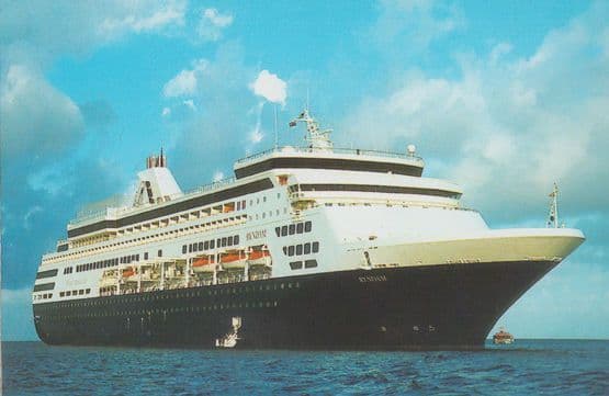 Ryndam Holland American Line Grand Caymon Maiden Voyage Rare Essex Postcard