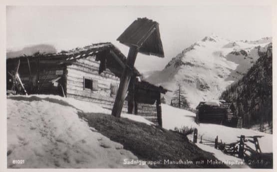 Sadniggruppe Manuthalm Mit Makernispitze Real Photo Postcard