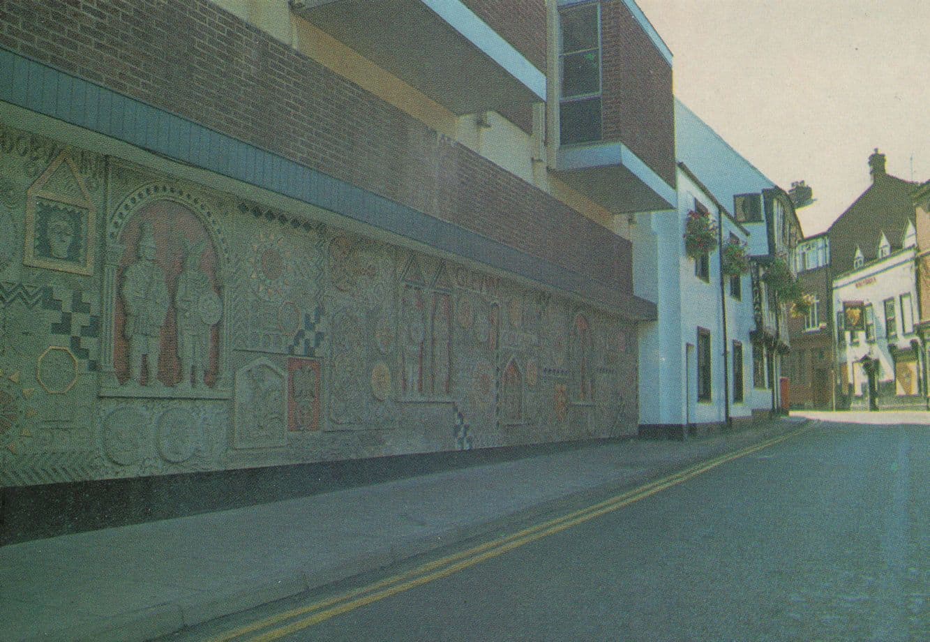 Sainsbury's Mural in Hare Lane 1970 Gloucester Postcard