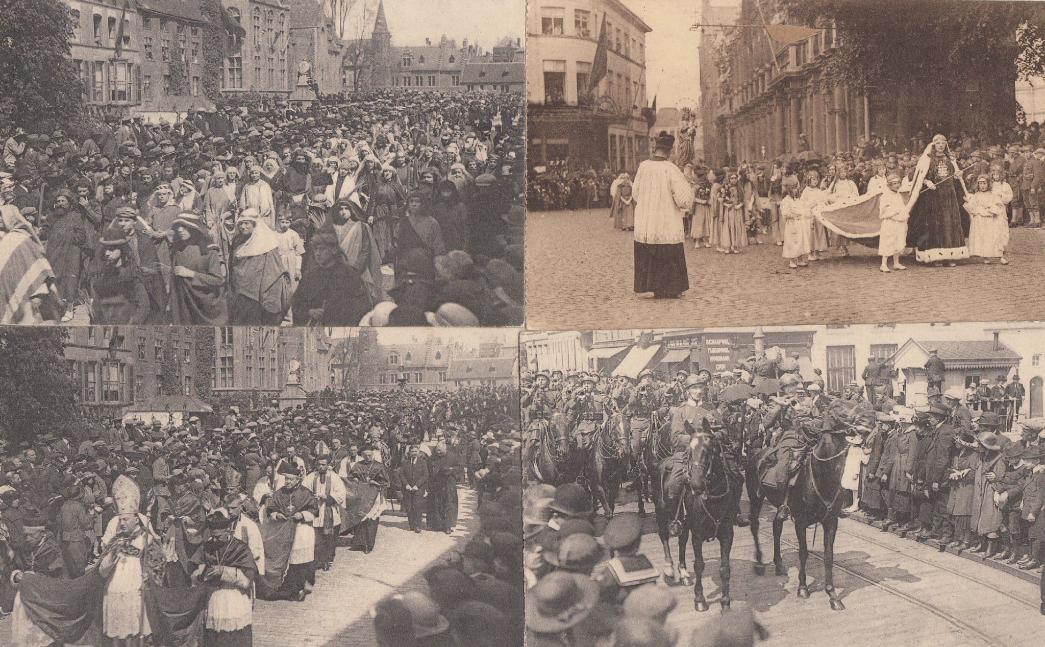 Saint Sang Religious Procession Du Belgium Photo 4x Old Postcard s