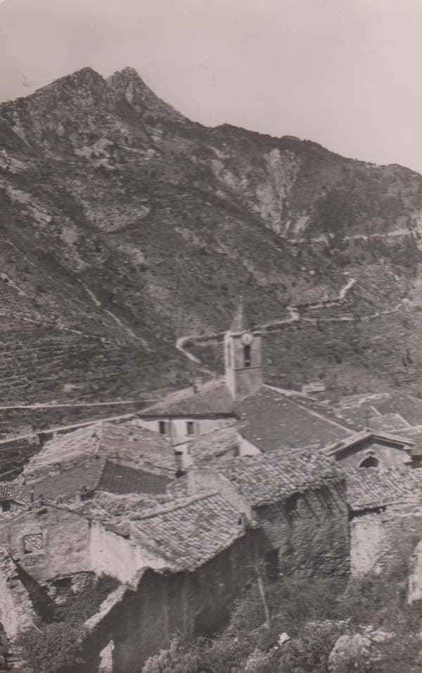 Saint St Agnes Baudon Village Aerial Vintage Real Photo Postcard