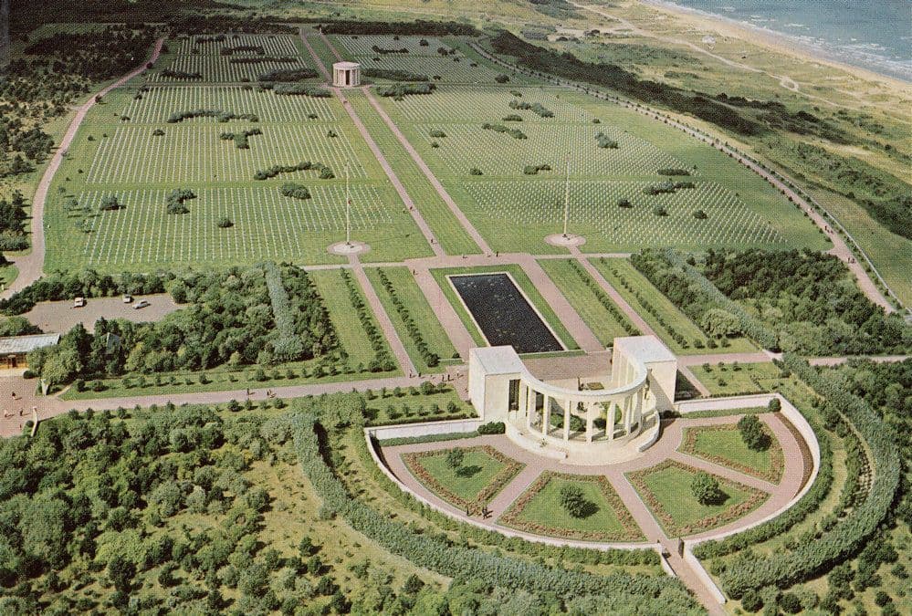 Saint St Laurent Sur Mer Military Memorial French Aerial Postcard