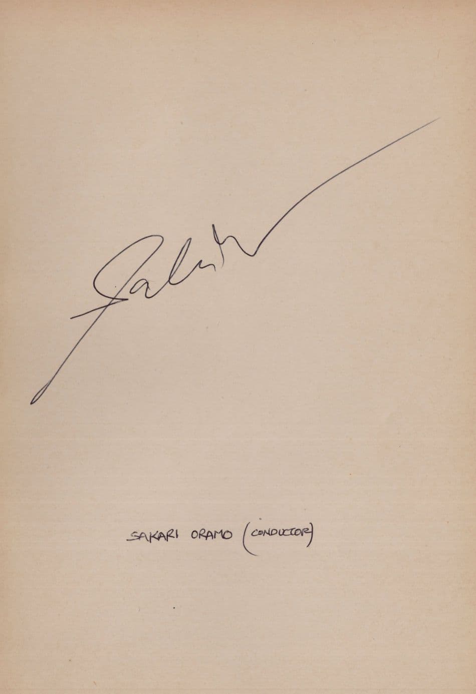 Sakari Oramo Finland Classical Music Conductor Hand Signed Autograph
