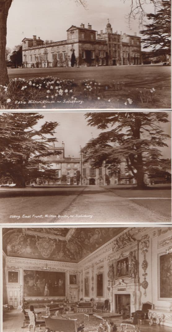 Salisbury House Wiltshire 3x Vintage Old Real Photo Postcard s
