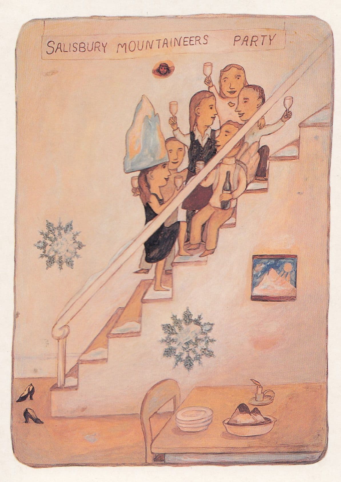 Salisbury Mountain Climbers Advertising Postcard