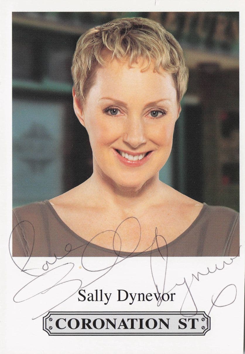 Sally Dynevor Coronation Street Hand Signed Cast Card Photo (1)