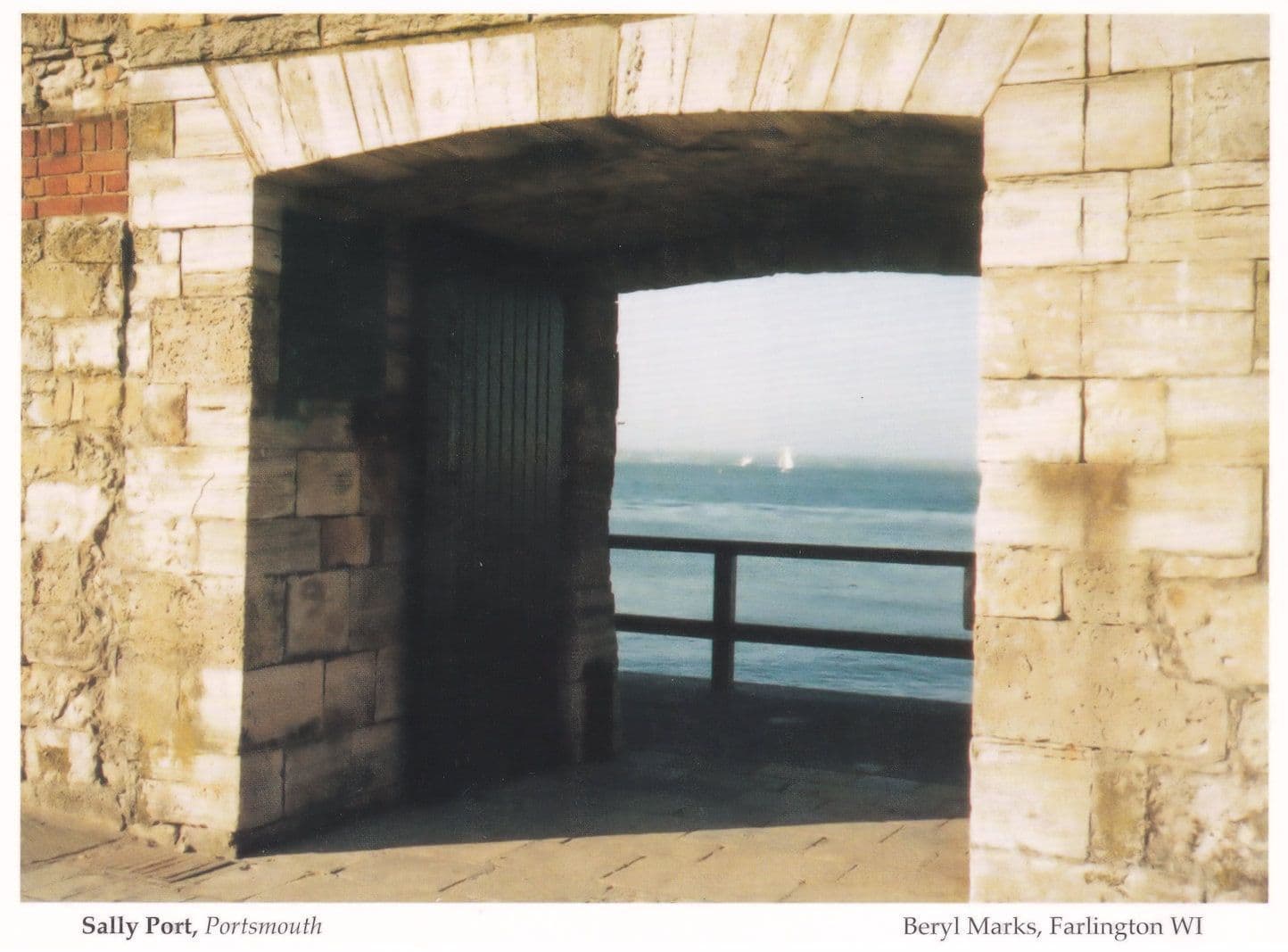 Sally Port Shadows Under Bridge Portsmouth Womens Institute Postcard