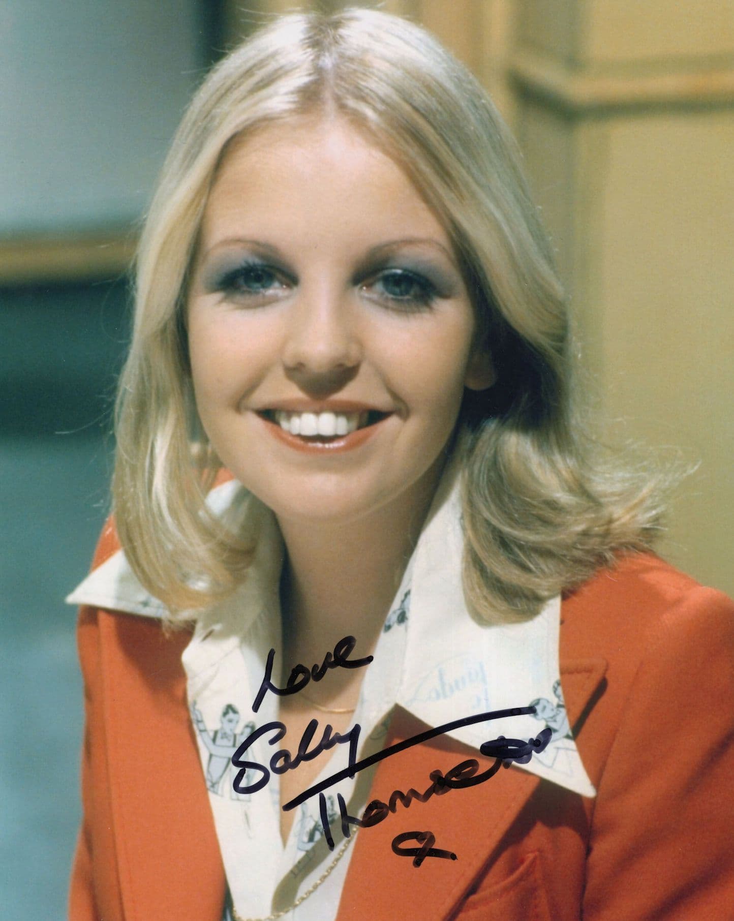 Sally Thomsett Man About The House 10x8 Hand Signed Photo
