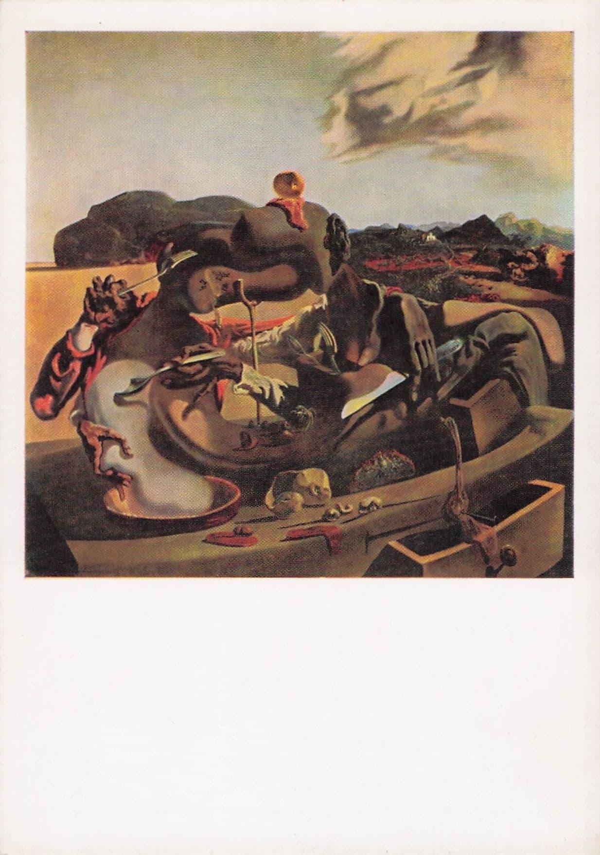 Salvador Dali Autumn Cannibalism Tate Gallery Painting Postcard